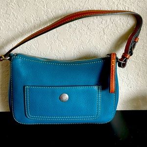 Coach Teal Pebbled Leather Chelsea Handbag F05S-8E96